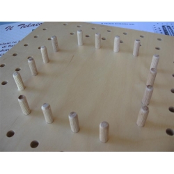 TELAIO LEGNO CON 80 SPINOTTI PER LANA